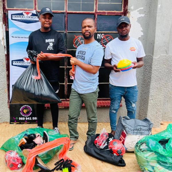 AFRICA DUMELA DONATE TO ASSIST RECOVERING DRUG ADDICTS